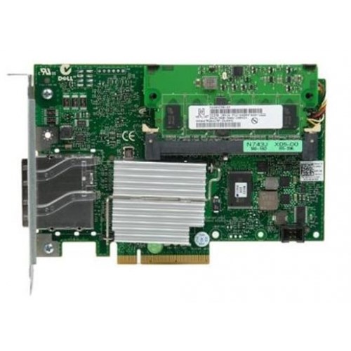 405-10807 Контроллер SAS RAID Dell PERC 6/E 512Mb BBU Ext-2xSFF8470 8xSAS/SATA RAID60 U600 PCI-E8x 405-10807 - фото 11056