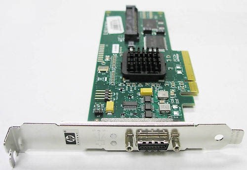 414142-001 Контроллер SAS HP SC44GE [LSI Logic] SAS3442E-HP LSISAS1068 Int-1хSFF8484 (32-pin) 4xSAS/SATA Ext-1xSFF8470 (4xSAS/SATA) RAID10 U300 LP PCI-E8x 414142-001 - фото 11556