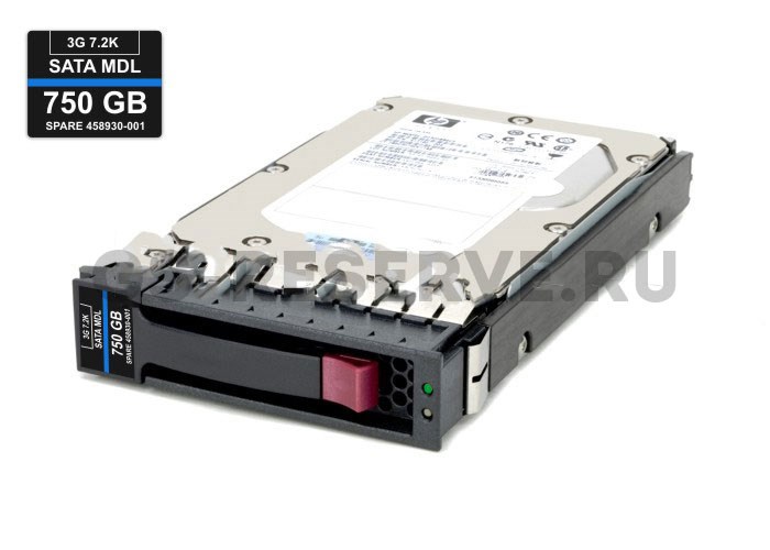 459320-001 Жесткий диск HP 750GB 7.2K 3.5'' SATA 3Gb/s 459320-001 - фото 13096