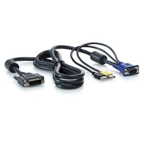 580649-001 KVM Кабель HP Virtual Media CAC Interface Adapter 520-605-502 RJ45 - Video 2xPS2 1xUSB 580649-001 - фото 15126