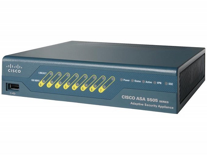 ASA5505-50-BUN-K8 Межсетевой экран Appliance with SW, 50 Users, 8 ports, DES Cisco ASA5505-50-BUN-K8 - фото 19532