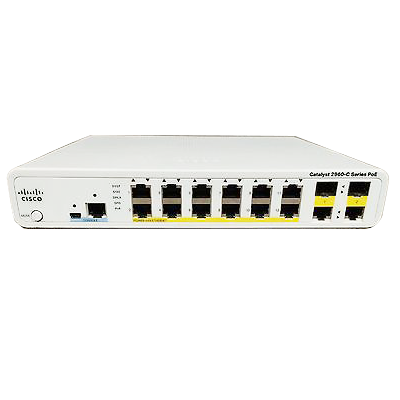 WS-C2960C-12PC-L Коммутатор Cisco Catalyst 2960C Switch 12 FE PoE, 2 x Dual Uplink, Lan Base WS-C2960C-12PC-L - фото 26272