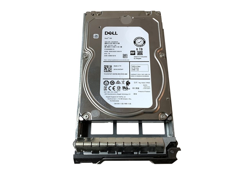 YXTWT Dell 6TB 7.2K 6G 3.5IN SATA Hard Drive YXTWT - фото 26748