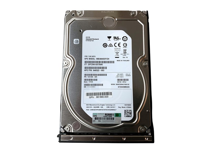 Жесткий диск HP 862131-001 3Tb 7200 SATAIII 3.5" HDD 862131-001 - фото 26757