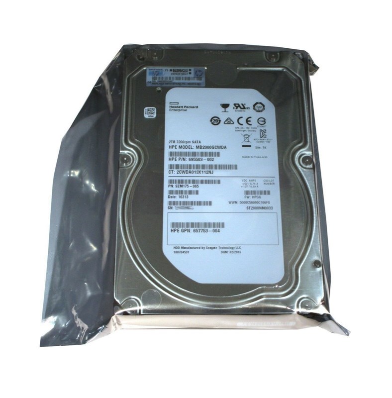 801632-001 HPE 2TB 6G SATA 7.2K 3.5” NHP MDL Hard Drive 801632-001 - фото 26765