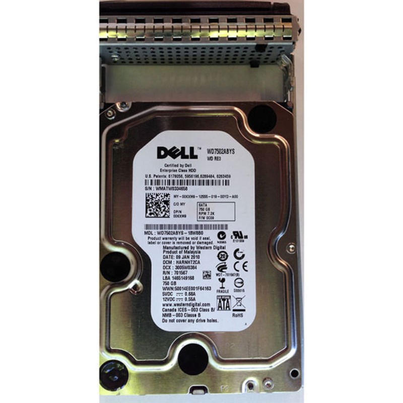 0KXM9 Dell 750GB SATA 7200RPM 3.5" Hard Drive 0KXM9 - фото 26775