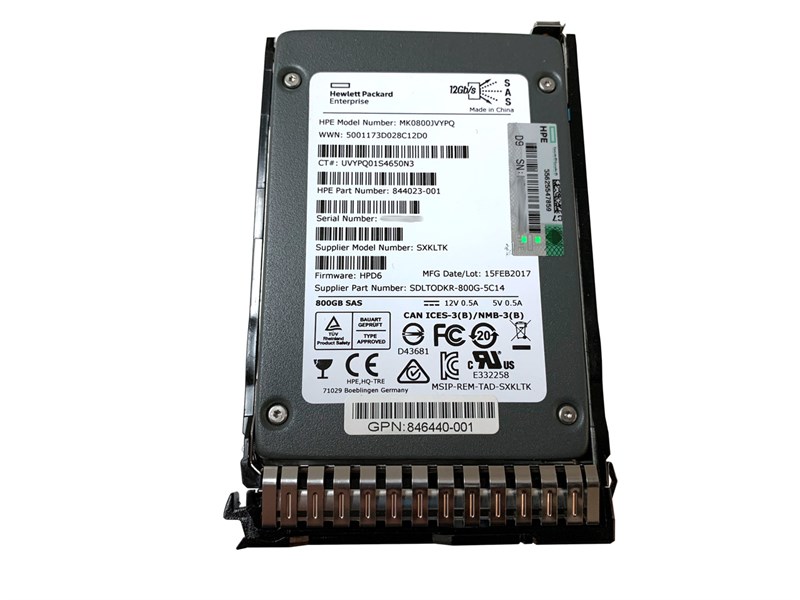 Жесткий диск HP 846624-001 800Gb SAS 2,5" SSD 846624-001 - фото 26910