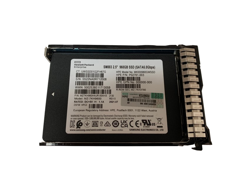 P09909-001 HPE 960GB SATA MU SFF SC DS Solid State Drive P09909-001 - фото 26929