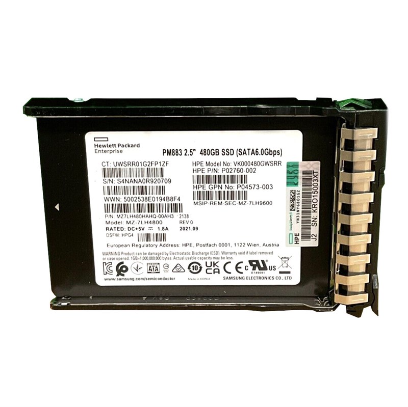 P41522-001 HPE 480GB SATA 6G RI BC MV 2.5 SSD G10+ P41522-001 - фото 26930