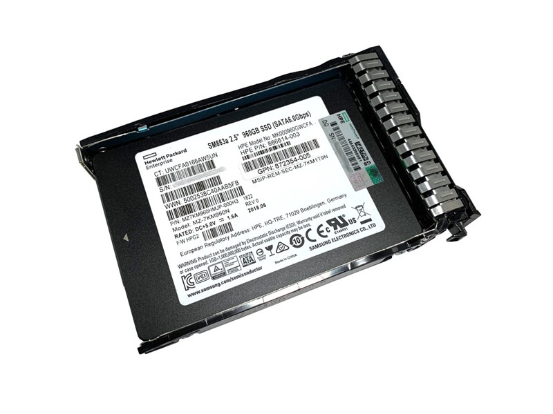 872348-B21 HPE 960GB 6G SATA MU SFF SC DS SSD 872348-B21 - фото 27012