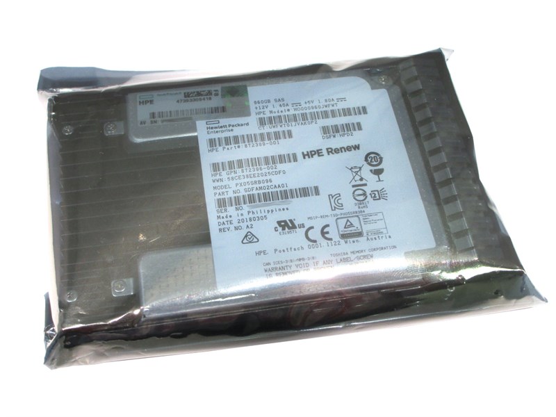 875478-B21 HPE 1.92TB SATA 6G MU 2.5” SC DS SSD G9/G10 875478-B21 - фото 27051