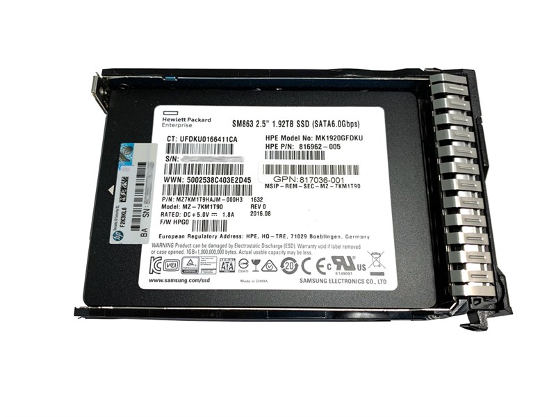 877788-B21 HPE 1.92TB SATA 6G MU 2.5” SC DS SSD G9/G10 877788-B21 - фото 27054