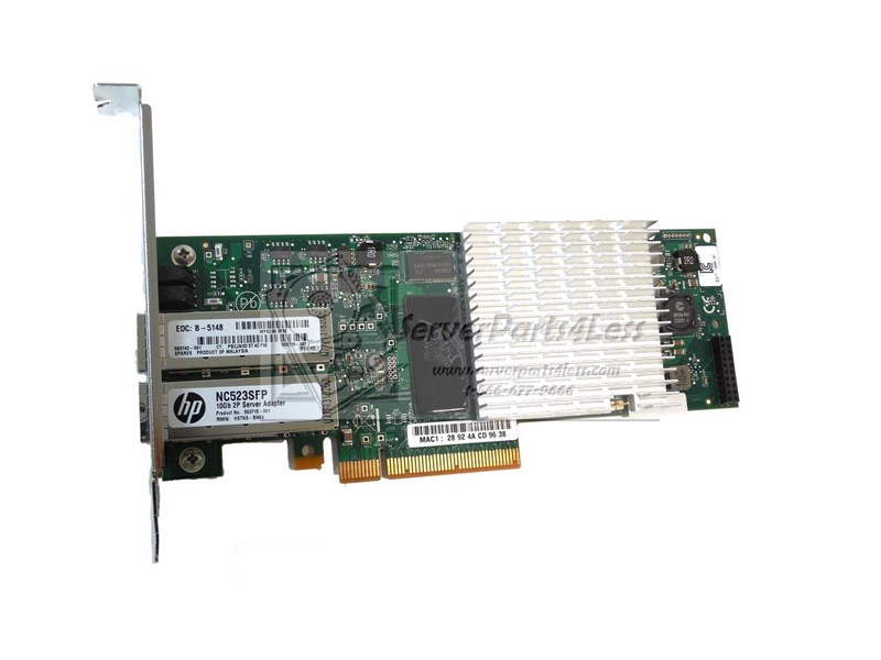 593715-001 HP NC523SFP 10GB 2-Port Server Adapter 593715-001 - фото 27487