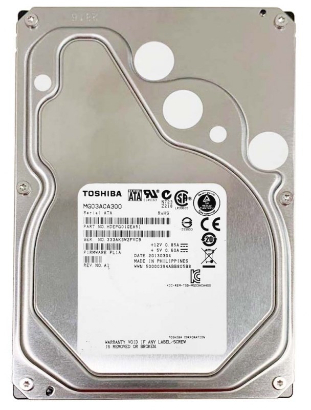 Жесткий диск Toshiba MG03ACA300 3Tb 7200 SATAIII 3,5" HDD MG03ACA300 - фото 28012