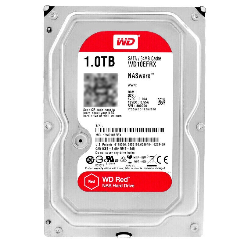 Жесткий диск Western Digital WD10EFRX 1Tb IntelliPower SATAIII 3.5" HDD WD10EFRX - фото 28167