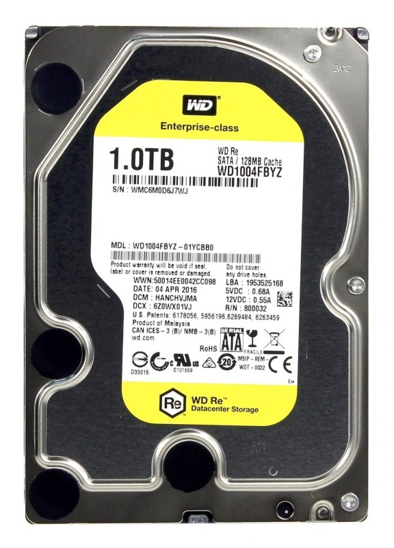 Жесткий диск Western Digital WD1004FBYZ 1Tb 7200 SATAIII 3.5" HDD WD1004FBYZ - фото 28176