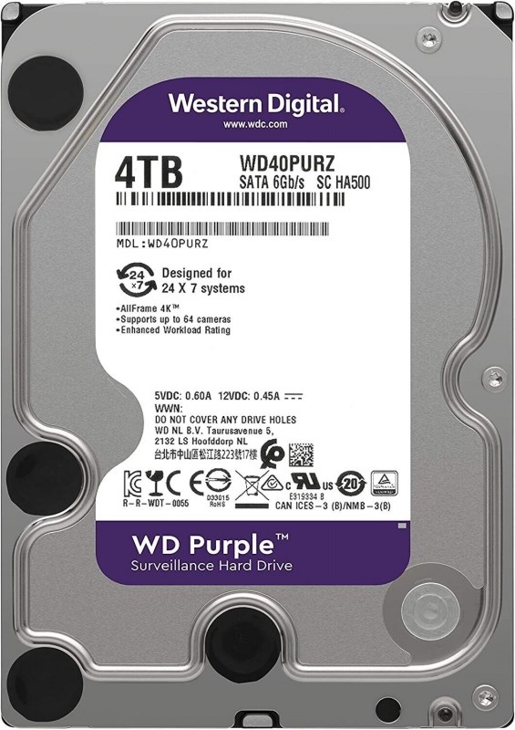 Жесткий диск Western Digital WD40PURZ 4Tb IntelliPower SATAIII 3.5" HDD WD40PURZ - фото 28191