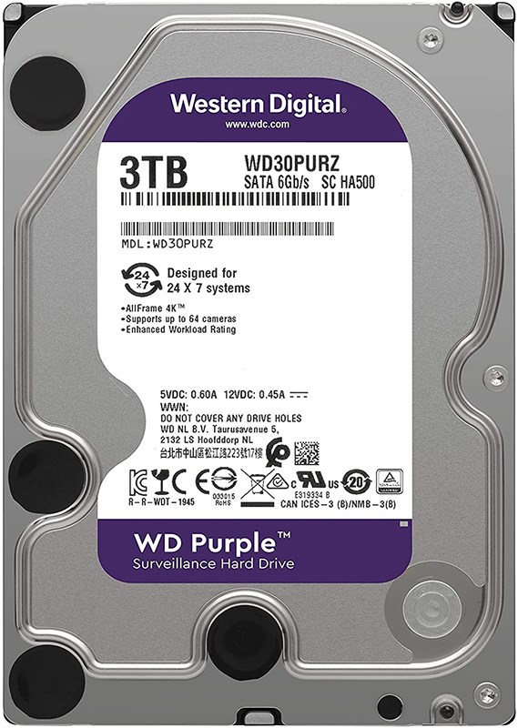 Жесткий диск Western Digital WD30PURZ 3Tb IntelliPower SATAIII 3.5" HDD WD30PURZ - фото 28197