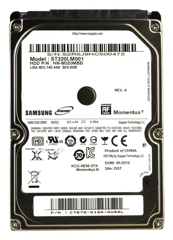 Жесткий диск Seagate ST320LM001 320Gb 5400 SATAII 2,5" HDD ST320LM001 - фото 28385