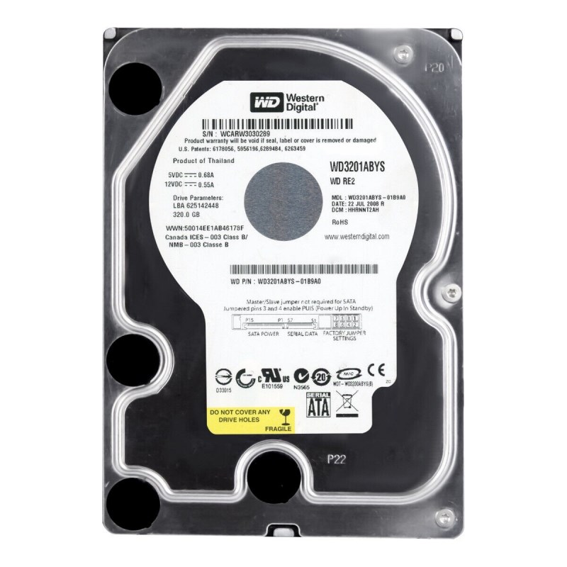 Жесткий диск Western Digital WD3201ABYS 320Gb 7200 SATAII 3.5" HDD WD3201ABYS - фото 28490