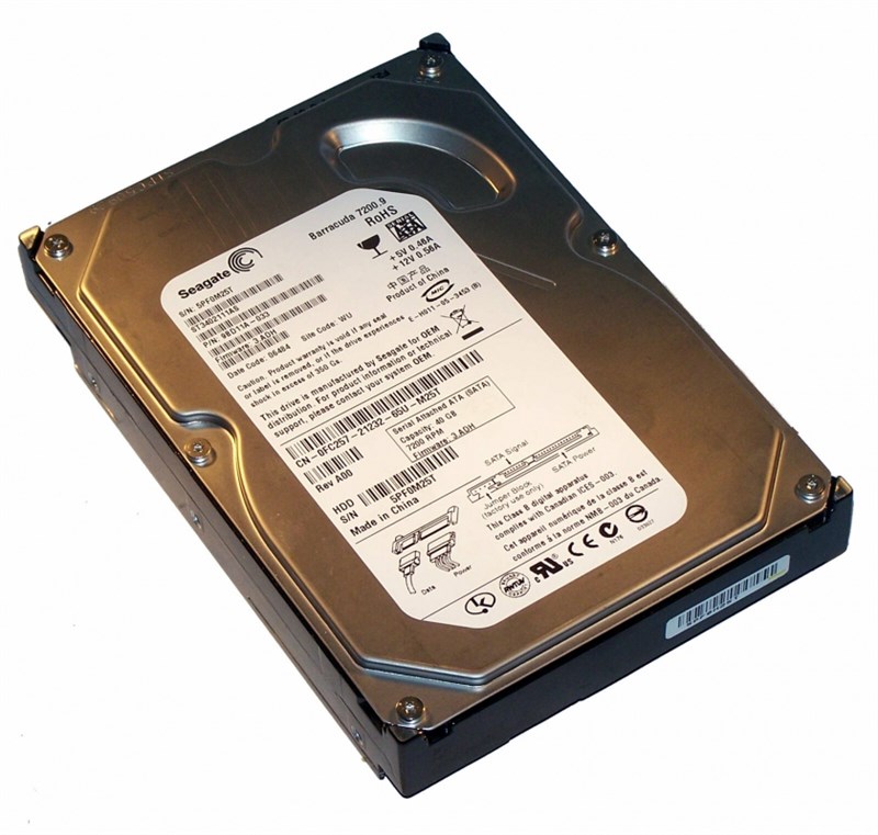 Жесткий диск Seagate ST3402111AS 40Gb 7200 SATAII 3.5" HDD ST3402111AS - фото 28560