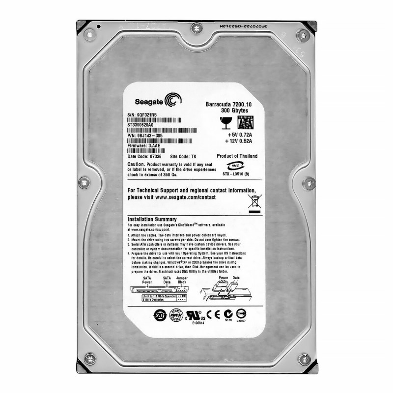 Жесткий диск Seagate ST3300620AS 300Gb 7200 SATAII 3.5" HDD ST3300620AS - фото 28606