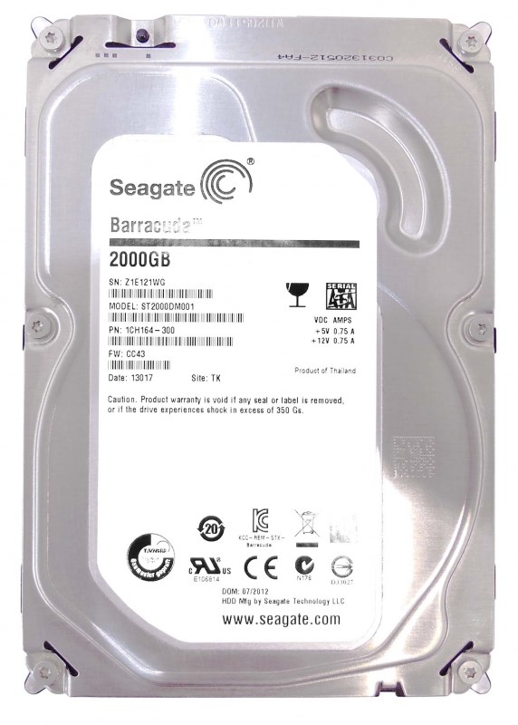 Жесткий диск Seagate 1CH164 2Tb SATAIII 3,5" HDD 1CH164 - фото 28708