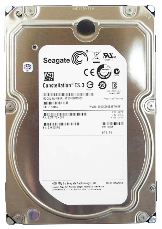 Жесткий диск Seagate 9ZM175 2Tb SATAIII 3,5" HDD 9ZM175 - фото 28907