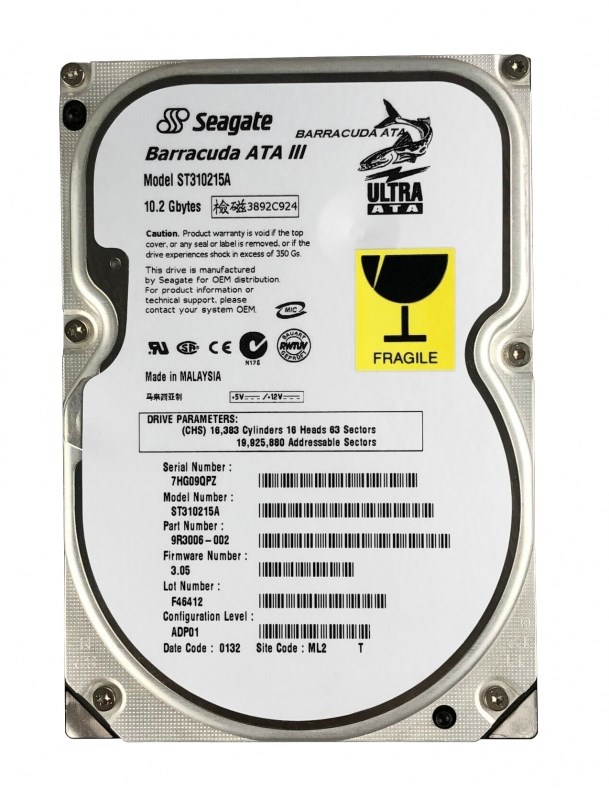 Жесткий диск Seagate 9R3006 10,2Gb 7200 IDE 3.5" HDD 9R3006 - фото 28950