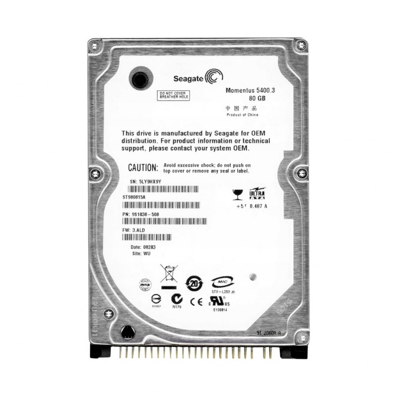 Жесткий диск Seagate ST980815A 80Gb 5400 IDE 2,5" HDD ST980815A - фото 29000