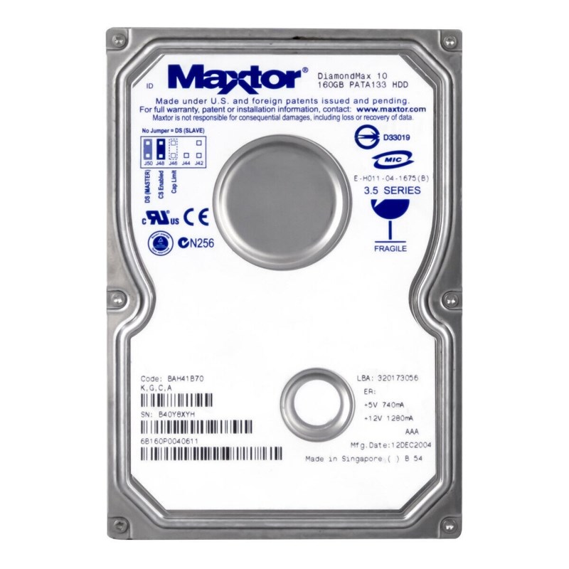 Жесткий диск Maxtor 6B160P0 160Gb 7200 IDE 3.5" HDD 6B160P0 - фото 29925