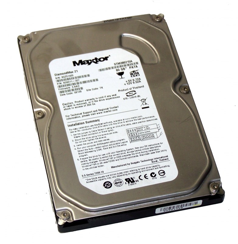 Жесткий диск Maxtor 9DS011 80Gb 7200 IDE 3.5" HDD 9DS011 - фото 29932