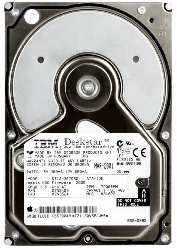 Жесткий диск IBM 07N3403 61,4Gb 7200 IDE 3.5" HDD 07N3403 - фото 29941