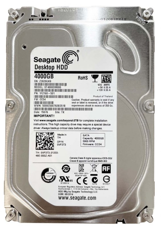 Жесткий диск Seagate 1F2168 4Tb SATAIII 3,5" HDD 1F2168 - фото 30631