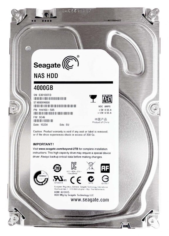 Жесткий диск Seagate 1H4168 4Tb 5900 SATAIII 3.5" HDD 1H4168 - фото 30719