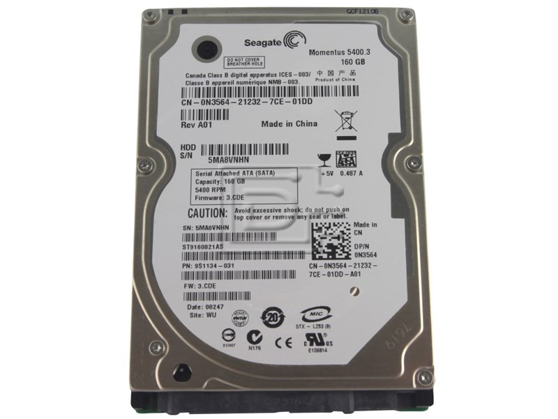 Жесткий диск Seagate ST9160821AS 160Gb 5400 SATA 2,5" HDD ST9160821AS - фото 30761