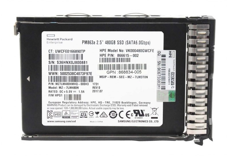 Жесткий диск HP VK000480GWCFE 480Gb SATAIII 2,5" SSD VK000480GWCFE - фото 31736