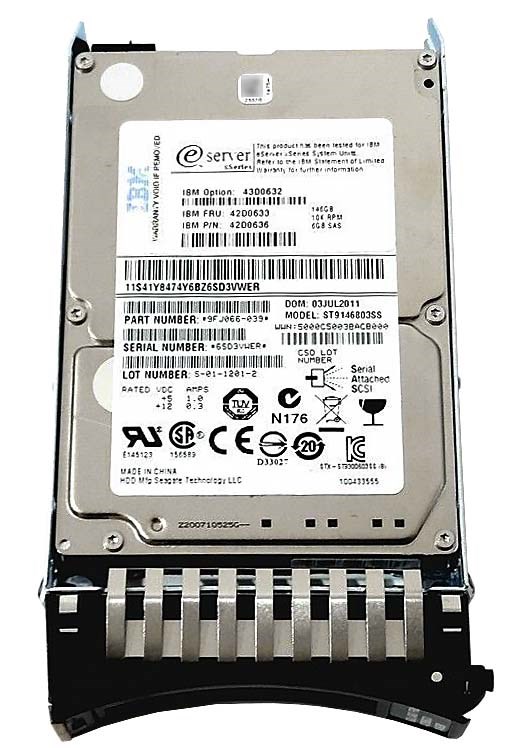 Жесткий диск IBM 9FJ066-039 146Gb 10000 SAS 2,5" HDD 9FJ066-039 - фото 32616