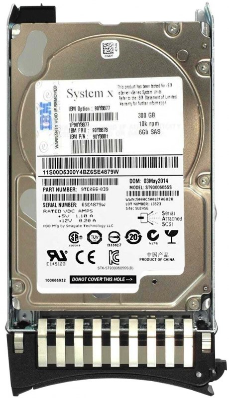 Жесткий диск IBM 9TE066-039 300Gb 10000 SAS 2,5" HDD 9TE066-039 - фото 32809