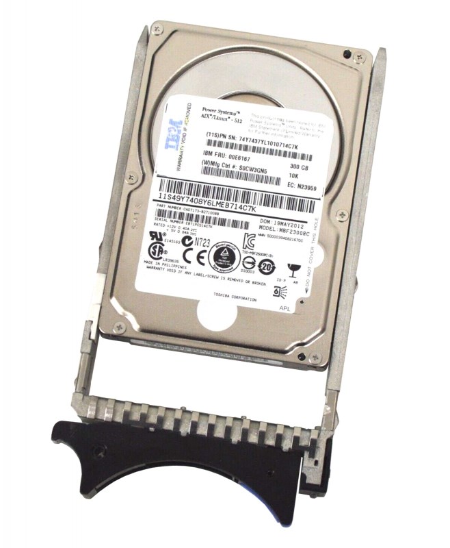 Жесткий диск IBM 00E6167 300Gb SAS 2,5" HDD 00E6167 - фото 33424