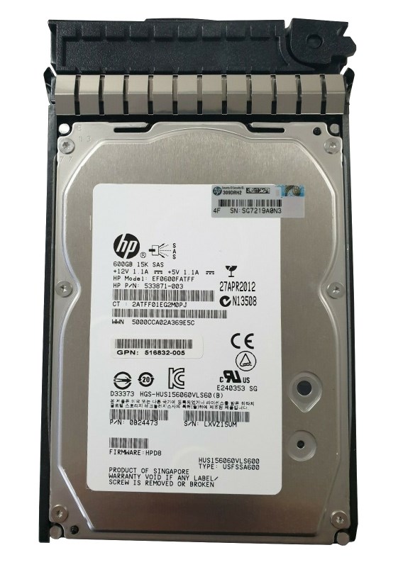 Жесткий диск HP 0B24473 600Gb SAS 3,5" HDD 0B24473 - фото 33580