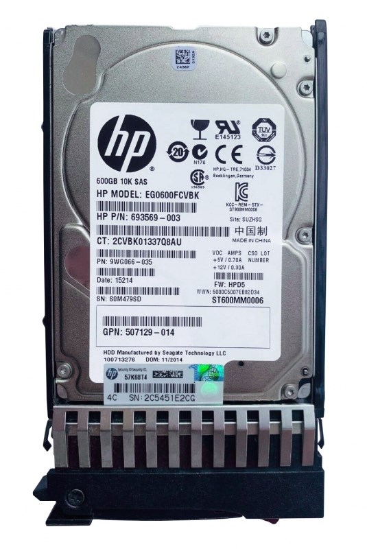 Жесткий диск HP 652566-003 600Gb SAS 2,5" HDD 652566-003 - фото 33586