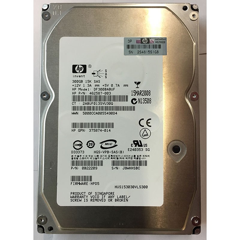 Жесткий диск HP 0B22209 300Gb SAS 3,5" HDD 0B22209 - фото 33702