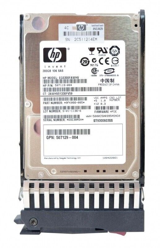 Жесткий диск HP 9FK066-085 300Gb 10000 SAS 2,5" HDD 9FK066-085 - фото 33713