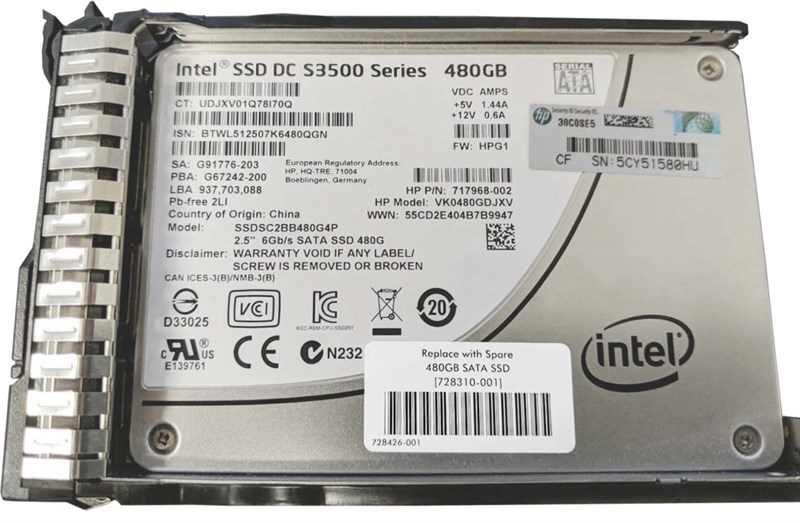 Жесткий диск HP 756669-B21 480Gb SATAIII 2,5" SSD 756669-B21 - фото 34823