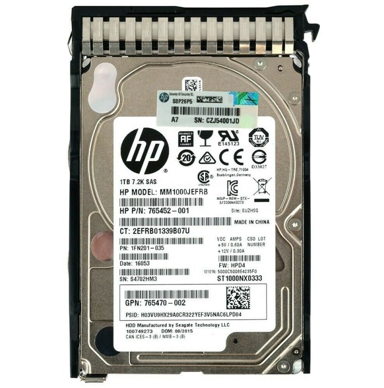 Жесткий диск HP 765470-002 1Tb 7200 SAS 2,5" HDD 765470-002 - фото 35028