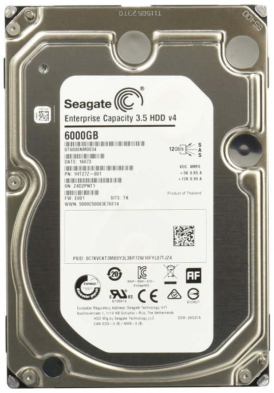 Жесткий диск Seagate 1HT27Z 6Tb SAS 3,5" HDD 1HT27Z - фото 35177