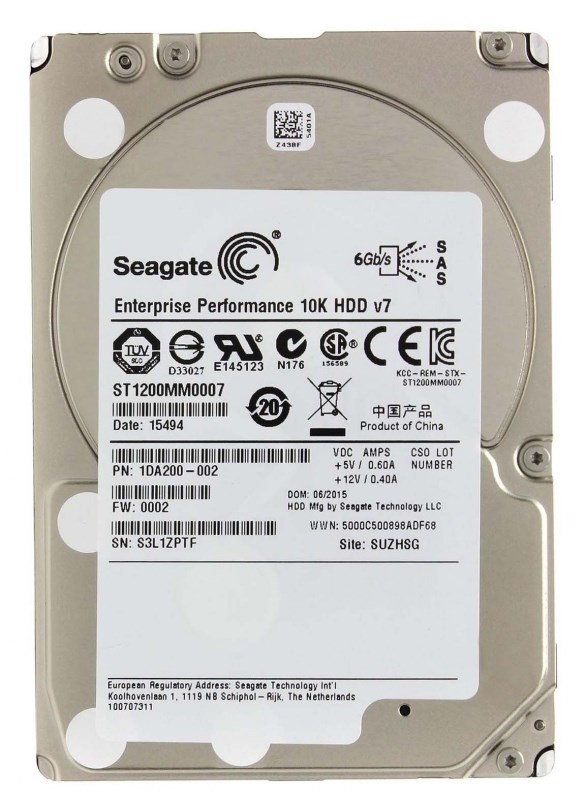 Жесткий диск Seagate 1DA200 1200Gb SAS 2,5" HDD 1DA200 - фото 35308