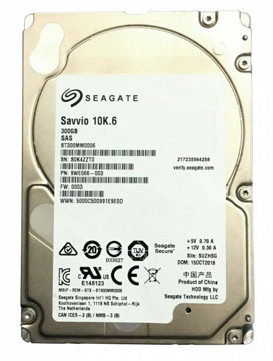 Жесткий диск Seagate 9WE066 300Gb SAS 2,5" HDD 9WE066 - фото 35330