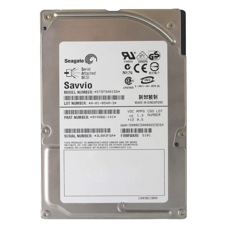 Жесткий диск Seagate 9Y4066 73Gb SAS 2,5" HDD 9Y4066 - фото 35342